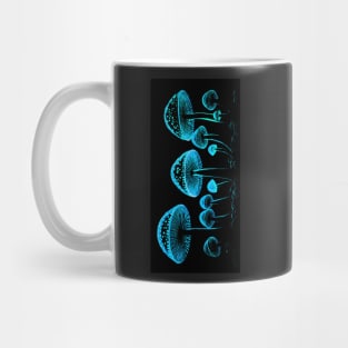 Blue Glowing Mushrooms Mug